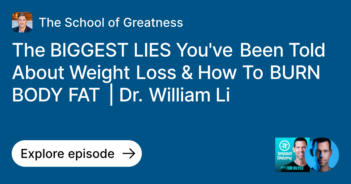 Episode The BIGGEST LIES You've Been Told About Weight Loss & How To